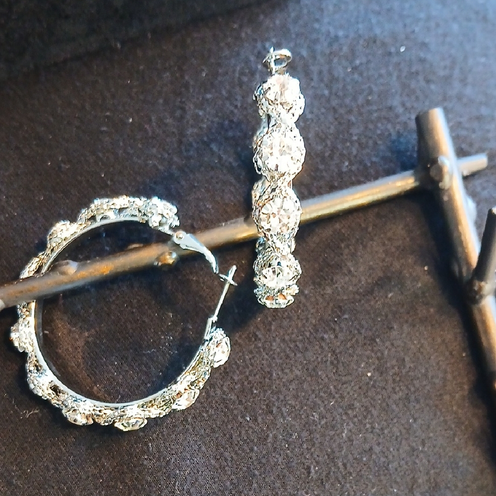 Elegant Silver Hoop Earrings